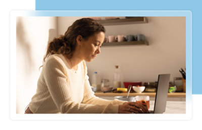 A person using a computer
