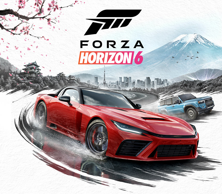 Covergrafik fra Forza Horizon 6-spillet.