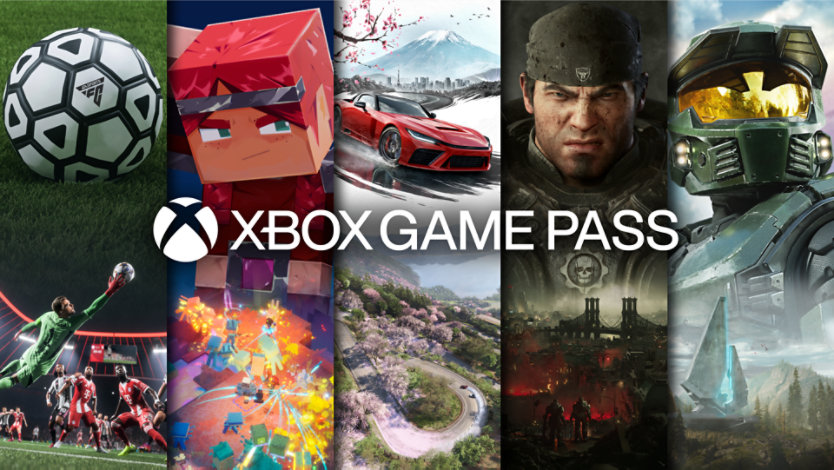 A variety of games available with XBOX Game Pass.