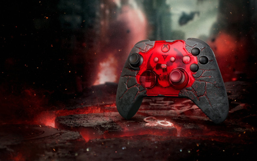 Front view of the Gears of War: E-Day Limited Edition XBOX Wireless Controller