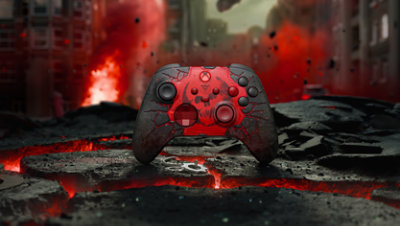 XBOX Wireless Controller – Gears of War: E-Day Limited Edition – Schrägansicht von vorne.