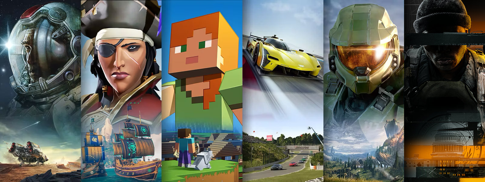 Images from several XBOX games.