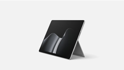 A Surface Pro for Business in the color Platinum.  