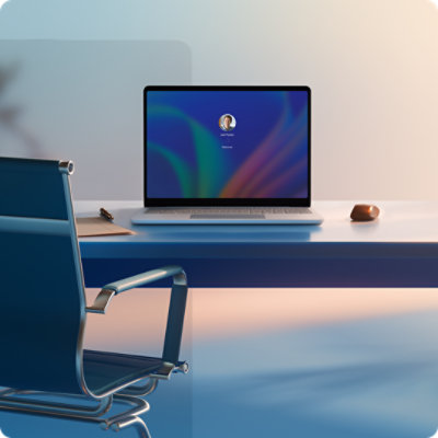 法人向け Surface Laptop のサインイン画面。