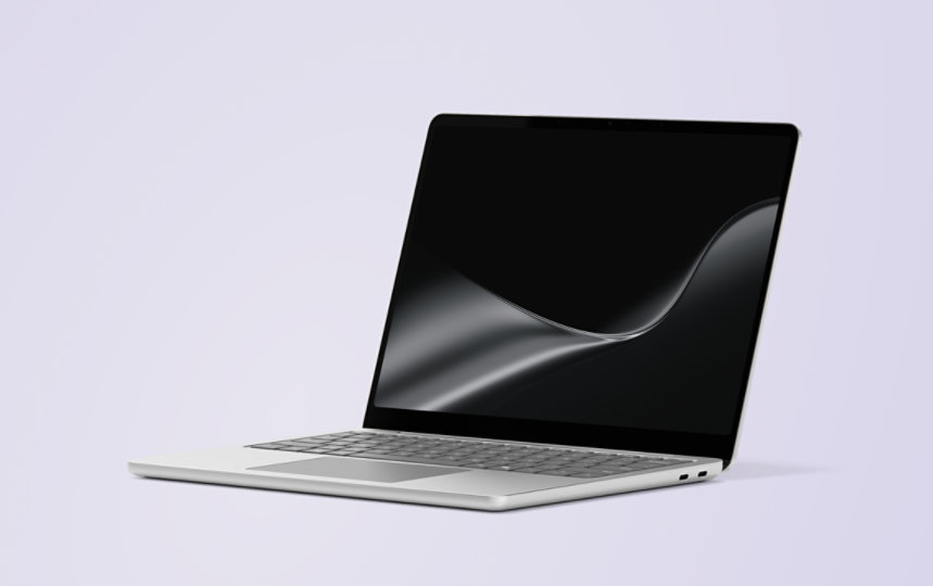 An angled view of a Surface Laptop, 13-inch (2nd Edition). 