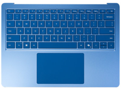 Replacement Keyboard in Sapphire for Surface Laptop 7ᵗʰ Edition.