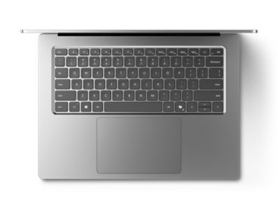 Vue de dessus d’un Surface Laptop Ultra pour les entreprises de couleur Platine