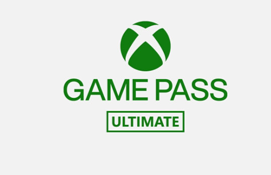 Das grüne Game Pass Ultimate Logo auf weißem Hintergrund.