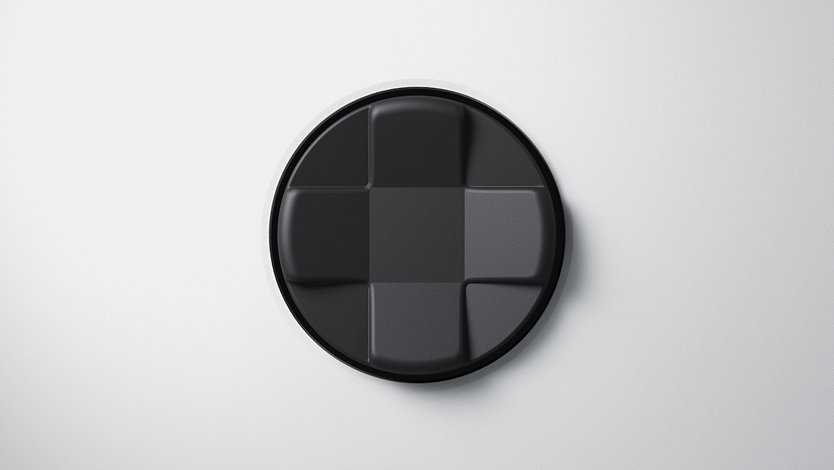 Close up of D-pad on XBOX wireless controller.